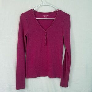 American Eagle Pink Long Sleeve Top | Women’s Small | Very Good Condition